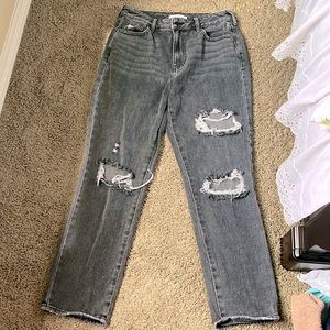Pacsun Black Wash Mom Jeans